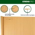 Kerítés Ence Df13, PVC 1500 mm, L-3 m, Bambusz, 1300g/m2, UV