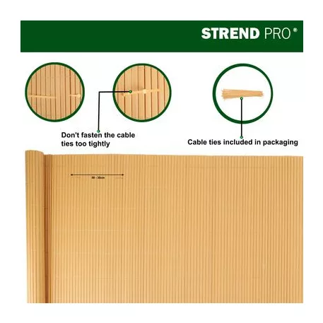 Kerítés Ence Df13, PVC 1500 mm, L-3 m, Bambusz, 1300g/m2, UV