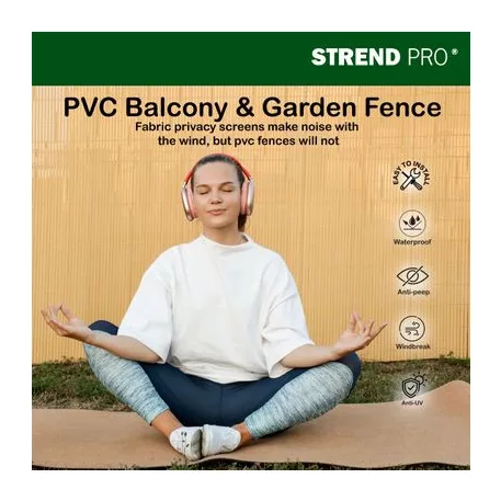 Kerítés Ence Df13, PVC 1500 mm, L-3 m, Bambusz, 1300g/m2, UV