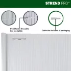 Kerítés Ence Df13, PVC 1500 mm, L-3 m, Szürke, 1300g/m2, UV