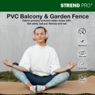 Kerítés Ence Df13, PVC 1500 mm, L-3 m, Szürke, 1300g/m2, UV