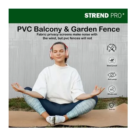 Kerítés Ence Df13, PVC 1500 mm, L-3 m, Szürke, 1300g/m2, UV