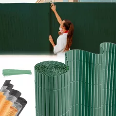 Kerítés, PVC 2000 mm, L-3 m, Zöld, 1300g /m2, UV