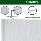 Kerítés, PVC, 2000 mm, L-3 m, Szürke, 1300g /m2, UV