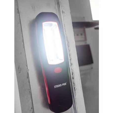 Strend Pro Munkafényszóró Cwl1041, Cob 200 lm, 3xAA, Mágnes, Sellbox 12 db