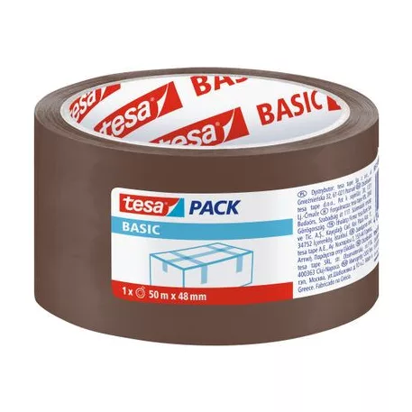Tesa® BASIC ragasztószalag, barna, 48 mm, L-50 m