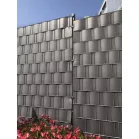 Strend Pro EUROSTANDARD árnyékolószalag, 190 mm, L-26 m, antracit, kerítés panelehez, 1050 g/m2