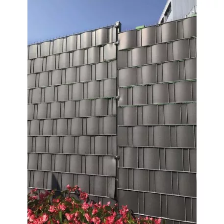 Strend Pro EUROSTANDARD árnyékolószalag, 190 mm, L-26 m, antracit, kerítés panelehez, 1050 g/m2