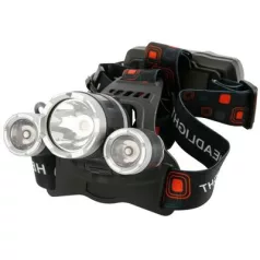   Strend Pro Headlight H931 zseblámpa, T6+2 XPE 300 lm, 1200 mAh, USB töltés