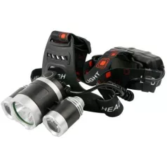   Strend Pro Headlight H931 zseblámpa, T6+2 XPE 300 lm, 1200 mAh, USB töltés