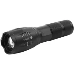   Lamp Strend Pro zseblámpa FL001, T6 150 lm, Alu, 2200 mAh, hordozható töltő zoom, USB töltés