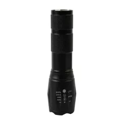  Lamp Strend Pro zseblámpa FL001, T6 150 lm, Alu, 2200 mAh, hordozható töltő zoom, USB töltés