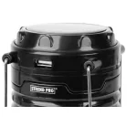 Lamp Strend Pro Camping CL102, LED, 80 lm, 1200 mAh, lánghatás, kempinglámpa, napelemes töltés, USB kimenet
