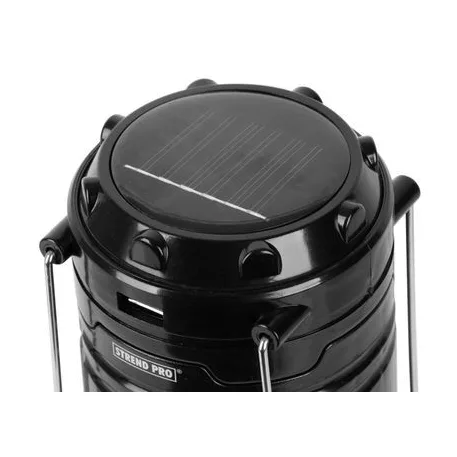 Lamp Strend Pro Camping CL102, LED, 80 lm, 1200 mAh, lánghatás, kempinglámpa, napelemes töltés, USB kimenet