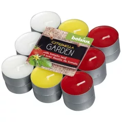 Bolsius Teamécses Citronella, paradicsom, 18 db