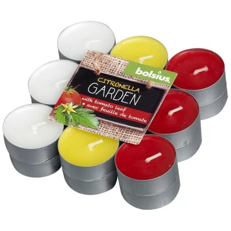Bolsius Teamécses Citronella, paradicsom, 18 db