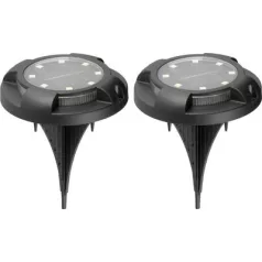   Solar Strend Pro Crater lámpa, 11 x 14 cm, 12 SMD LED, AA, 2 db