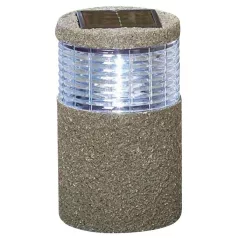 Strend Pro Garden napelemes lámpa, kő, 11,2 x 11,2 x 29 cm