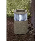 Strend Pro Garden napelemes lámpa, kő, 11,2 x 11,2 x 29 cm