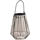 Strend Pro Garden napelemes lámpa, felfüggeszthető, rattan 12 x 12 x 24 cm
