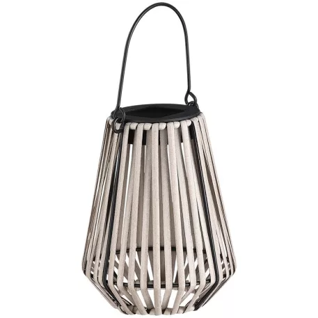 Strend Pro Garden napelemes lámpa, felfüggeszthető, rattan 12 x 12 x 24 cm