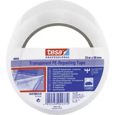 Tesa® PRO javítószalag, PE, átlátszó, 50 mm, L-33 m