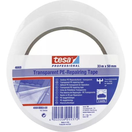 Tesa® PRO javítószalag, PE, átlátszó, 50 mm, L-33 m