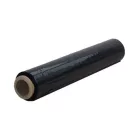 Stretch fólia, 500 mm, 23 µm, fekete, csomagoló, tekercs L-115 m
