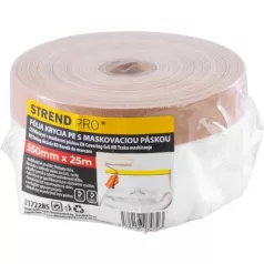  Fólia takaró Strend Pro, 550 mm, H-25 m, PE, szövet ragasztószalaggal, takaró, padlóra