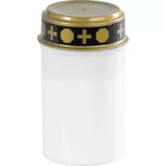   Gyertya MagicHome TG-10, LED gyertyával, sírhoz, fehér, 12 cm, a csomag része 2xAA