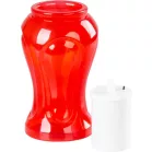 Gyertya MagicHome TG-26, LED gyertyával, sírhoz, piros, 17 cm, csomag része 2xAA