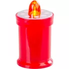 Gyertya MagicHome TG-18, LED, sírhoz, piros, 11 cm, (a csomag része 2xAA)