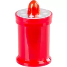 Gyertya MagicHome TG-18, LED, sírhoz, piros, 11 cm, (a csomag része 2xAA)