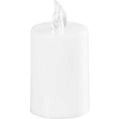 MagicHome LED sírgyertya, fehér, 2xAA, 5,5x10,5 cm