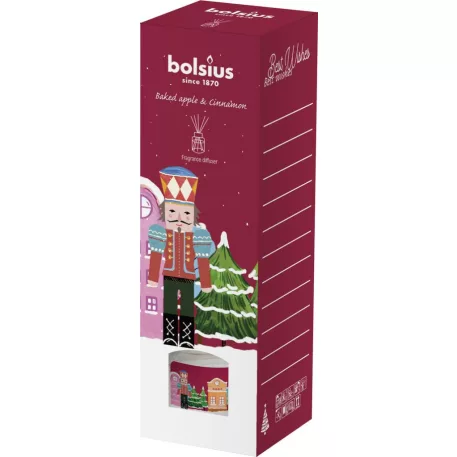 Bolsius Diótörő diffuzor, sült alma, fahéj, 30 ml