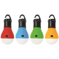   Lámpa Strend Pro Camping C748, kempinglámpa, égő forma, 3x AAA, piros/blue/zöld/narancssárga, 12 db