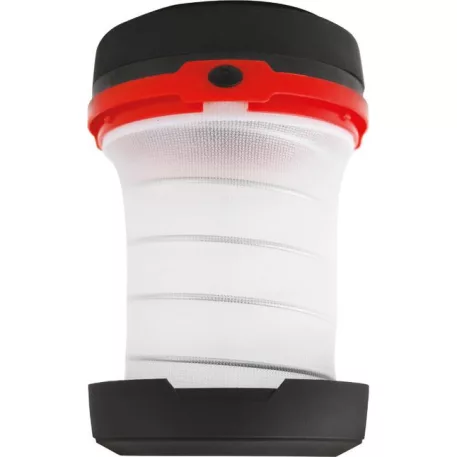 Strend Pro összecsukható kempinglámpa, 3x AA, piros, 8,5 x 5/13 cm