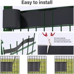   Szalag Strend Pro EUROSTANDARD LIGHT, 190 mm, L-35 m, árnyékoló, antracit, fedő, kerítés panelekhez,