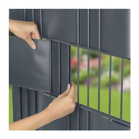 Szalag Strend Pro EUROSTANDARD LIGHT, 190 mm, L-35 m, árnyékoló, antracit, fedő, kerítés panelekhez,