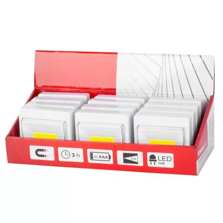 Strend Pro kapcsolólámpa C1062, 3W COB 100 lm, 3xAAA