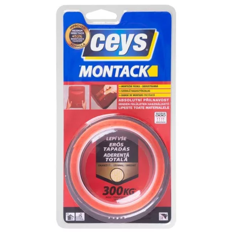 Ragasztó Szalag Ceys A MONTACK Több felületre 2,5 mx 19 mm