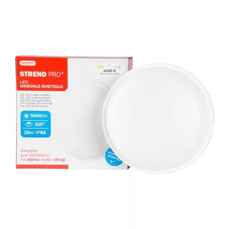 Lampa Strend Pro válaszfal, SMD 2835 LED, 1600 lm, kerek