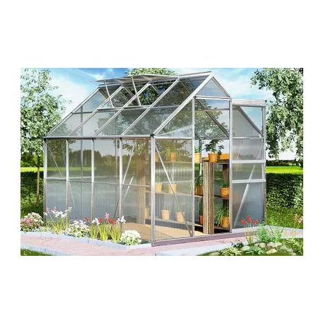 Üvegház Strend Pro Greenhouse, Alu, PC 6 mm, 250 x 190 x 195 cm
