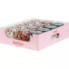 Bolsius Fragranced Glass illatosított gyertya, 82/68 mm