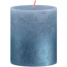   Gyertya Bolsius Rusztikus, hengeres, Sunset Sky Blue, 80/68 mm