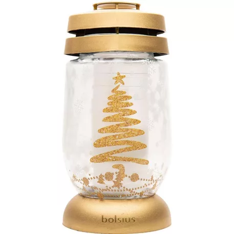 Mécses bolsius S06 3D Karácsonyfa 22,4 cm, 36 óra