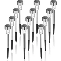   Lámpa Strend Pro Adria, szolár, 1xLED, rozsdamentes acél, 4,7x30,5 cm