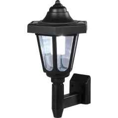   Strend Pro Fali lámpa, napelemes, 1xLED, falra/kerítésre, 16,5x16,5x30 cm