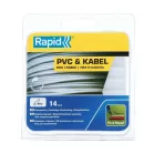 RAPID pálca, 12x94 mm, PVC és kábelek, 14 db, forró olvadék, ragasztó, utántöltő forró ragasztópisztolyhoz