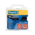 Clip RAPID VR22, PVC fekete, 215 db, kapcsok RAPID FP222 és FP20 kötőfogókhoz, huzalhoz 5-11 mm